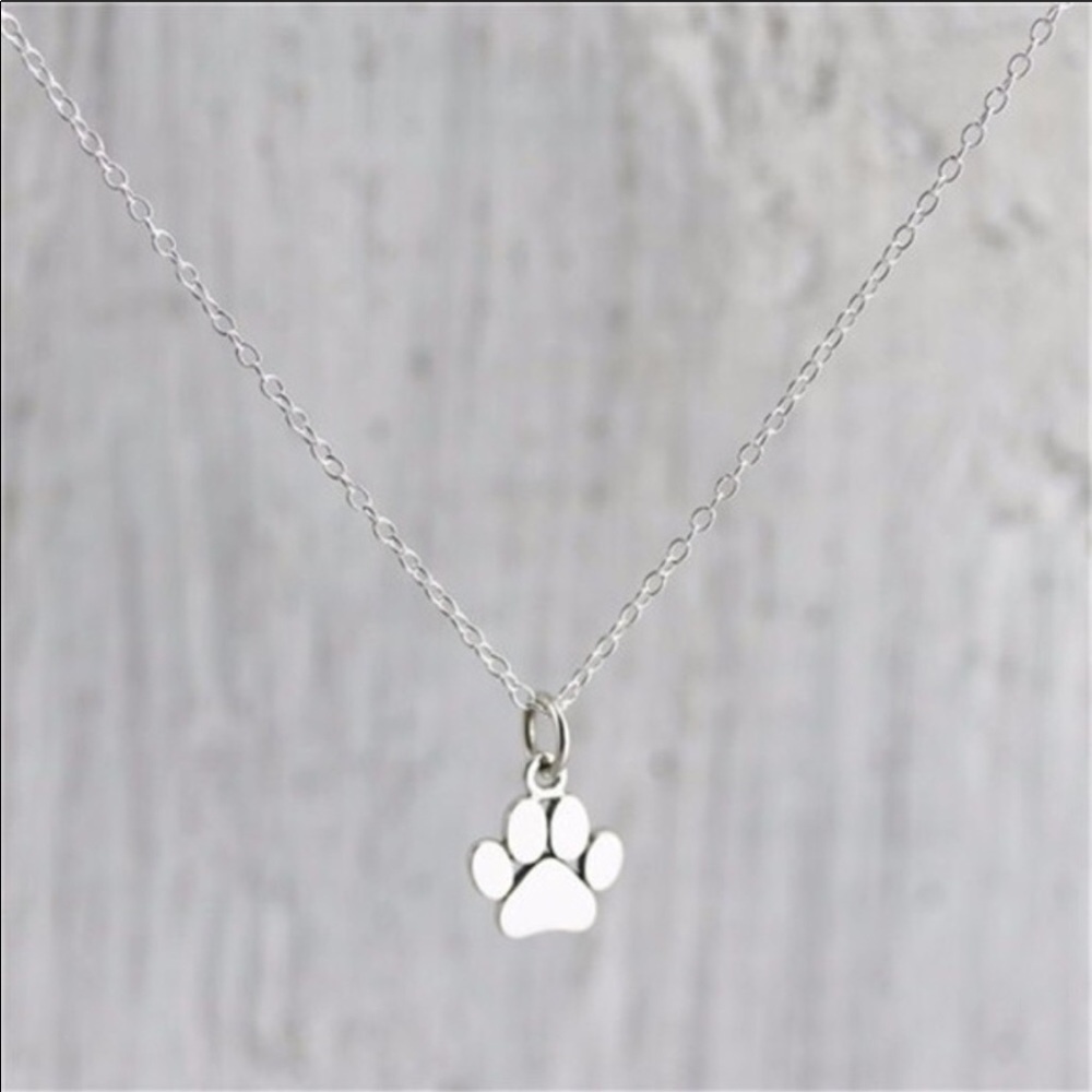 Paw Silver Necklace FIRM PRICE - Picture 2 of 4